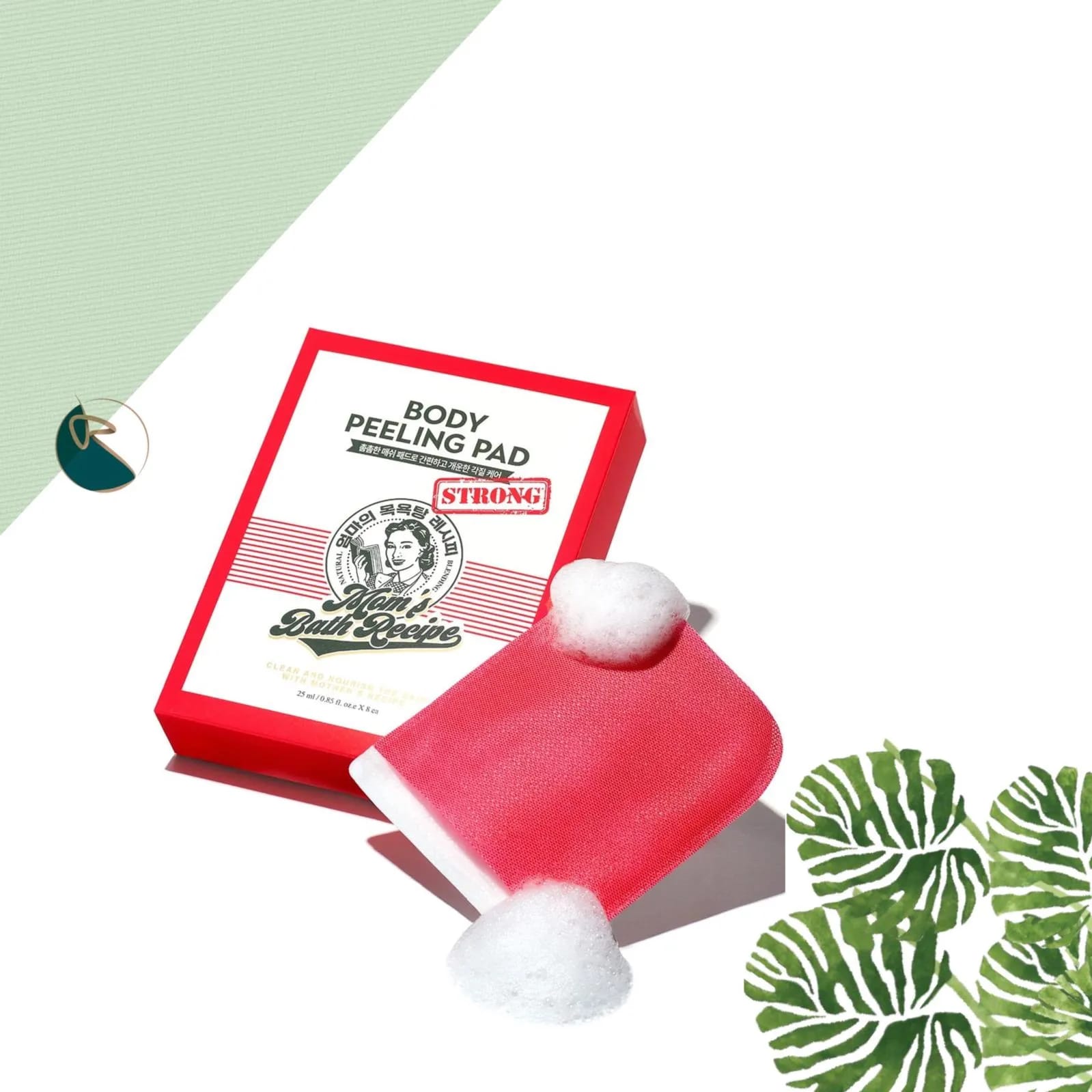 Mom's Bath Recipe BODY PEELING PAD Strong 25ml*8